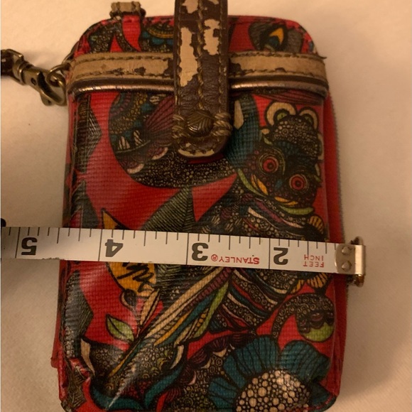 ❤️Sakroots Women's Multicolor Wallet with Detachable Handle Red Brown Design - Picture 8 of 10